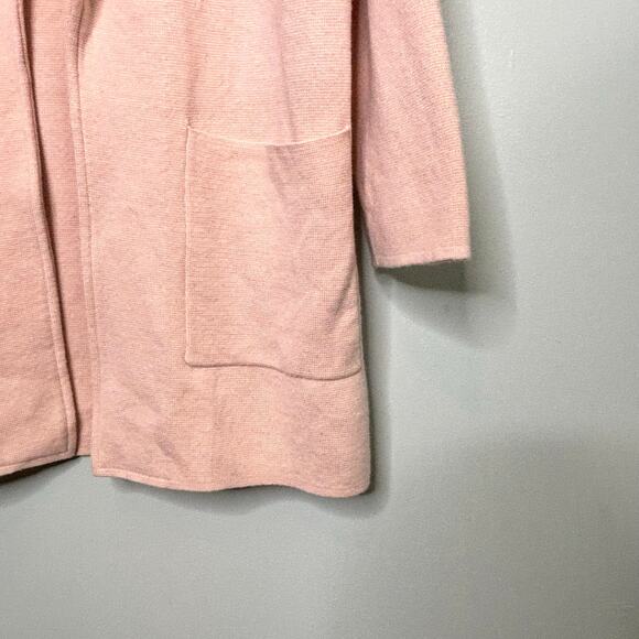 J Crew Sophie Open Front Sweater Blazer Wool Blend Blush S - Picture 2 of 10